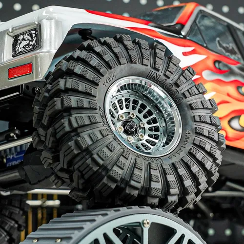Miniatura 7 de INJORA 1.9" Beadlock Llanta de rueda compensada -0.394 in Rueda de aluminio para SCX10 Pro TRX4 VS4-10 Gen8 1/10 RC Crawler Car (bronce)