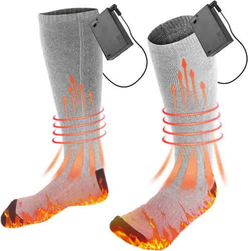 Miniatura 9 de Electric Heated Socks for Men Women, Battery Operated Washable Thermal Socks Winter Warm Socks for Outdoors Work Fishing Hunting Skiing Cycling
