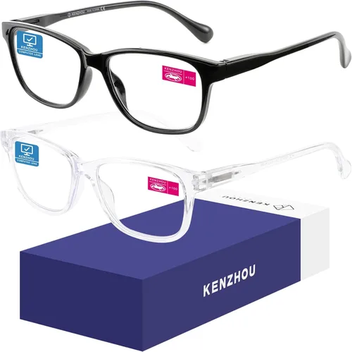Miniatura 13 de K KENZHOU Lentes de luz azul para mujeres y hombres, lentes de bloqueo de luz azul para teléfonos de juegos de computadora, antifatiga ocular y Negro