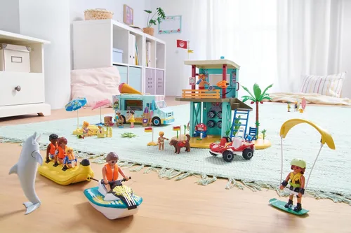Miniatura 7 de Playmobil Torre de salvavidas con buggy de playa
