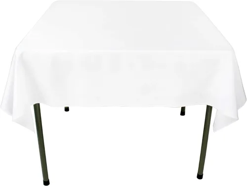 Miniatura 21 de GEFEII Servilletas de tela de poliéster sólido de 18 x 18 pulgadas para cocina, mantel rectangular cuadrado redondo para bodas, fiestas
