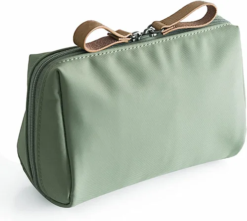 Miniatura 9 de Pequeña bolsa de maquillaje para bolso, bolsa de maquillaje, pequeña bolsa de cosméticos, mini bolso portátil para mujeres y niñas, Negro