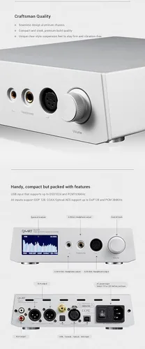 Miniatura 5 de Fanmusic Yulong Aquila III AK4499EX Amplificador DAC hasta DSD1024 PCM1536kHz Preamplificador, amplificador de auriculares (rojo)