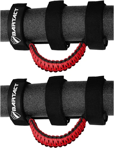 Miniatura 5 de Bartact Asas de agarre de barra antivuelco compatibles con Jeep Wrangler JL, JK, TJ, YJ y Jeep Gladiator 1955-2023 hebilla de metal mejorada, asas