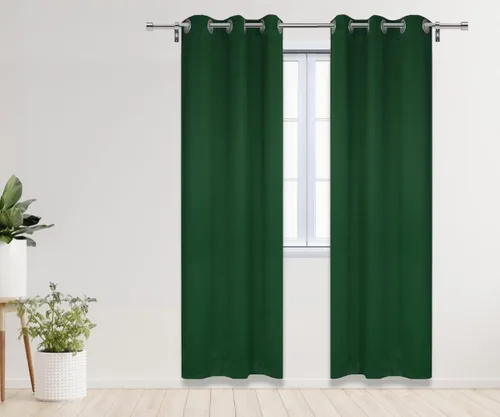 Miniatura 30 de YOUR CHAIR COVERS - Cortinas opacas de poliéster con ojales - (negro 52 x 63 pulgadas - juego de 2) - para oscurecer la habitación, dormitorio, sala