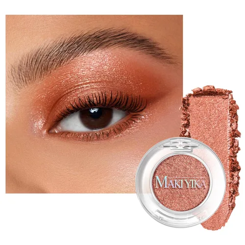 Miniatura 25 de MAKI YIKA Paleta de sombra de ojos blanca mate para mujer, sombra de ojos en polvo blanco pigmentado para ojos marrones, paleta de maquillaje
