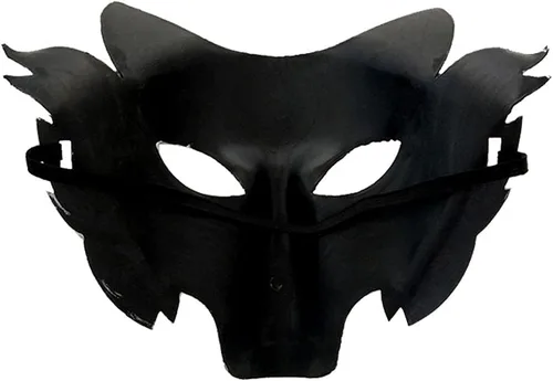 Miniatura 4 de Suministros de rendimiento de Halloween, máscara de cabeza de lobo de animales, accesorios de plateado