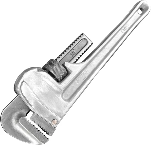 WEDO Llave de tubo de titanio de 8 pulgadas, apertura máxima de mandíbula de 0.984 in, herramienta de fontanería ajustable, llave de fontanería