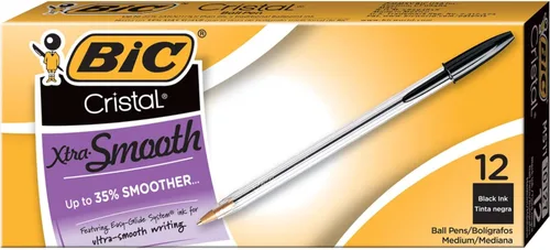 Miniatura 6 de BIC Cristal Xtra, Bolígrafo suave, Negro 12