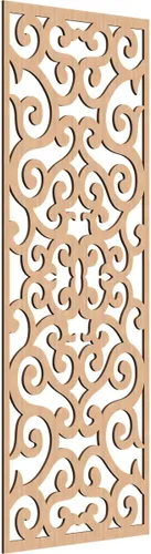 Miniatura 52 de Eveline - Paneles decorativos de pared de madera con calado, 13 3/8 pulgadas de ancho x 34 3/8 pulgadas de alto x 3/8 de alto, roble rojo rojo