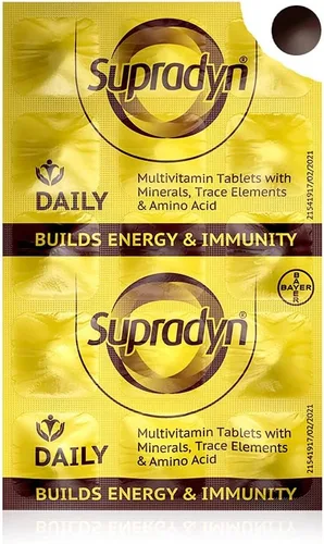 Miniatura 3 de SupradynS - Tabletas multivitamínicas diarias para hombres y mujeres con zinc esencial, 12 vitaminas, 5 oligoelementos para inmunidad diaria