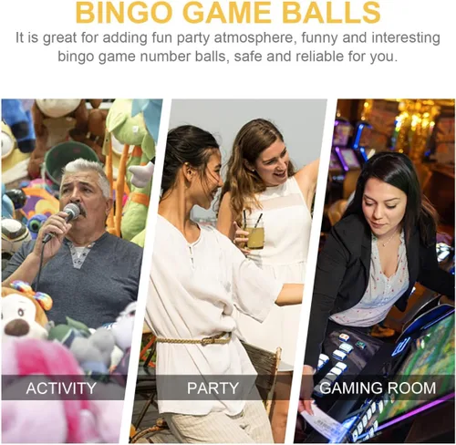 Miniatura 5 de ibasenice 98 bolas de bingo numeradas – Bolas de repuesto codificadas por colores para fiesta noche de juegos, niños y adultos