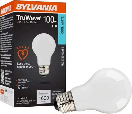 Miniatura 15 de LEDVANCE Sylvania - Bombilla LED TruWave Natural Series A19, equivalente a 75 W, eficiente 11 W, 1100 lúmenes, base media, regulable, esmerilada