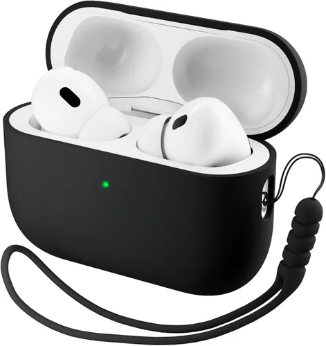 Miniatura 21 de ORNARTO Funda compatible con AirPods Pro 3 2025, silicona híbrida protectora completa para AirPods Pro de 3ª generación, cubierta frontal LED Azul