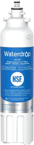 Waterdrop ADQ73613401 Reemplazo para LG® LT800P®, ADQ73613402, ADQ73613408, ADQ75795104, Kenmore 9490, LSXS26326S, LMXC23746S, LSXS26366S, Filtro de