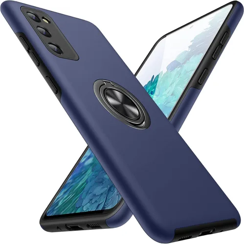 Miniatura 9 de JAME Funda para Samsung Galaxy S20 FE, funda Samsung S20 FE 5G con soporte giratorio, resistente a prueba de golpes, funda delgada para Galaxy S20