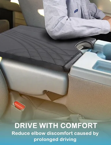 Miniatura 5 de Funda de consola central para Ford F150 2015-2024, F250 F350 F450 2017-2024 con asiento de salto 40/20/40, funda de consola, funda de asiento