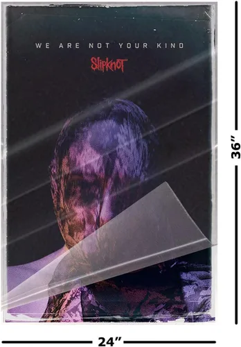 Miniatura 2 de Slipknot - Póster musical (We are Not Your Kind, portada del álbum, cara - máscara) (tamaño: 24 x 36 pulgadas) (póster laminado)