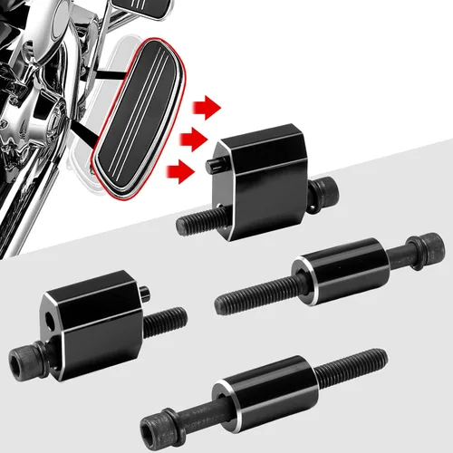 Miniatura 7 de KEMIMOTO Kit de extensores espaciadores para tablero de suelo de 1 pulgada para 2009-2024 2025 Touring Road King Road Glide 2009-2013 FL Trikes
