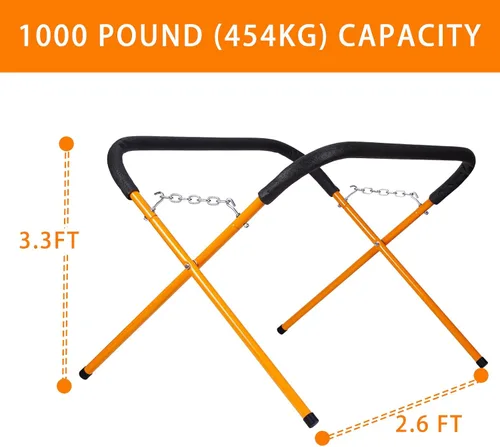 Miniatura 2 de Banco de trabajo portátil plegable, mesa de trabajo plegable de capacidad de 1,000 libras, soporte de parachoques resistente para garaje y tienda