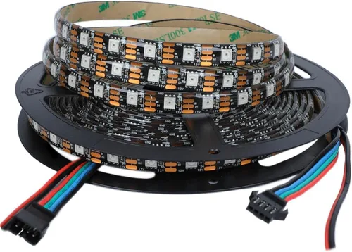 Miniatura 16 de WS2812B - Tira de LED de 12 V WS2815 (WS2812B actualizado) con luz direccionable individualmente, tira de LED programable con conectores JST-SM de 4