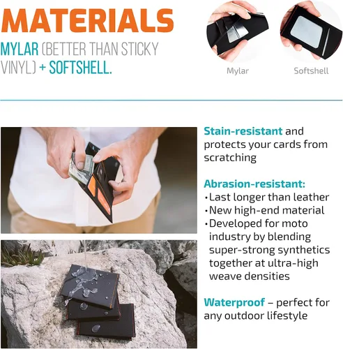 Miniatura 3 de SlimFold Billetera Minimalista - Con opción RFID - Delgada, duradera e impermeable garantizada - tamaño original
