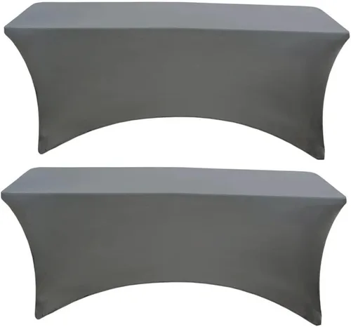 Miniatura 12 de Banquet Tables Pro Mantel rectangular plegable de elastano de 6 pies de largo, elástico, ajustado, para mesas de patio plegables de 30 pulgadas