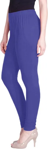 Miniatura 27 de ladyline Leggings Churidar elásticos de algodón para mujer Extra largos de longitud completa de cintura alta Talla regular y grande Pantalones