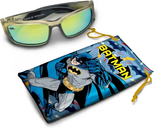 Miniatura 8 de DC Batman - Gafas de sol deportivas para niños, elegantes y duraderas, con protección UV, con funda de transporte suave, con licencia