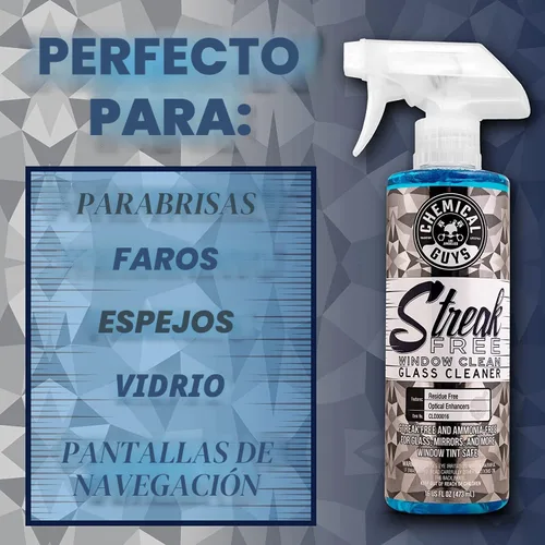 Miniatura 6 de Kit de Limpieza para Interior de Coche Chemical Guys - Protector VRP, Limpiador Sin Sentido, Limpiador de Vidrios Sin Rayas, 3 Cepillos de Detalle