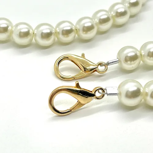 Miniatura 4 de Aporia - Correa de cadena de perlas de moda para teléfono celular, bolso de mano de repuesto con hebillas de aleación