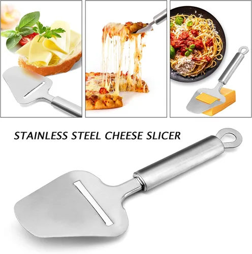 Miniatura 3 de TOPULORS Cortador de queso de acero inoxidable, cortador de queso resistente para queso semisuave, semiduro y bloque de queso