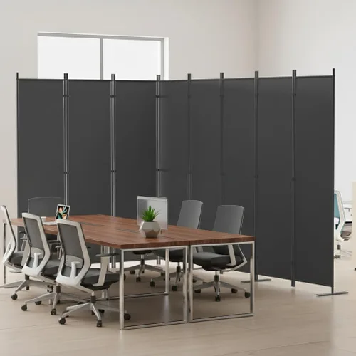 Miniatura 13 de Divisor de habitación plegable para interiores de 1 panel de 6 pies de alto, pantalla de privacidad portátil, separador de partición independiente