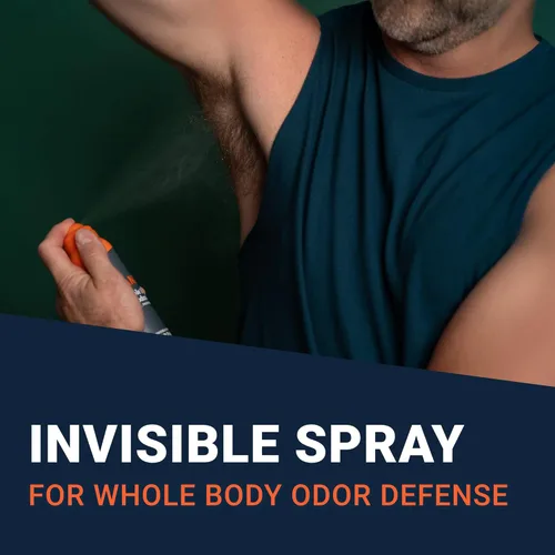 Miniatura 5 de Mando Desodorante de cuerpo entero para hombres – Desodorante en aerosol invisible – Control de olores de 72 horas – Fórmula de baja irritación