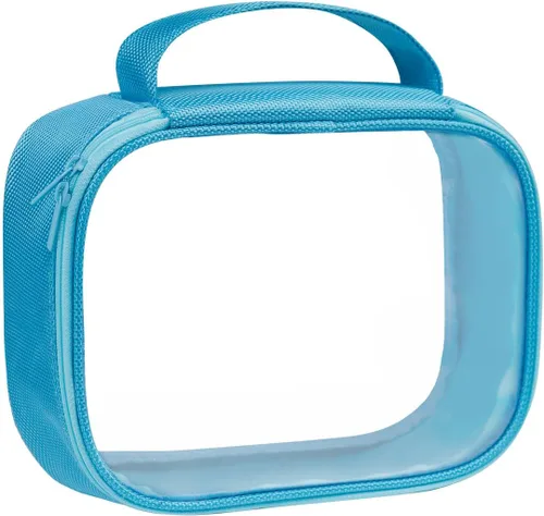Moyad Bolsa de aseo transparente aprobada por la TSA, tamaño de cuarto de galón, bolsa de líquidos 3-1-1 para viajes, organizador transparente de