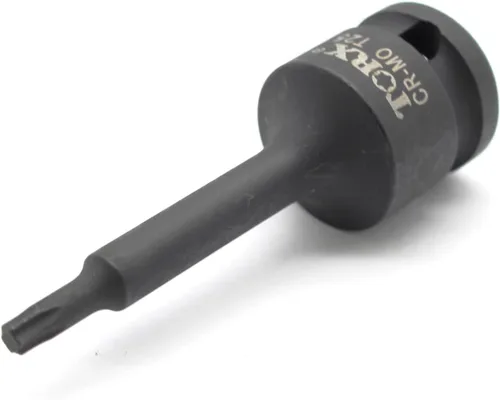 Miniatura 3 de TEMO T25 3 pulgadas de largo Torx Star 6 puntos Negro Impact Bit Socket Herramienta de reparación automática 1/2 pulgada Square Drive