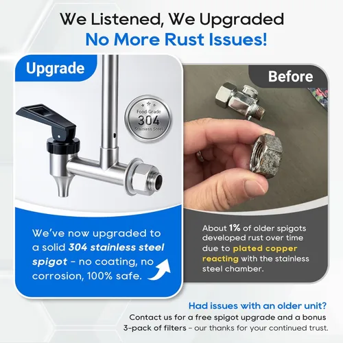 Miniatura 2 de LCF 𝐒𝐢𝐥𝐯𝐞𝐫 𝐈𝐨𝐧𝐬 Sistema de Filtro de Agua por Gravedad Mejorado, Alternativa Confiable al Sistema de Filtro de Agua Berkey, Estándar NSF/ANSI