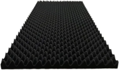 Miniatura 6 de Paquete de 4 Paneles de Espuma Tipo Caja de Huevos a Prueba de Sonido para Paredes, 48''X24''X2'' pulgadas Paneles Acústicos, Paneles de Pared 4P