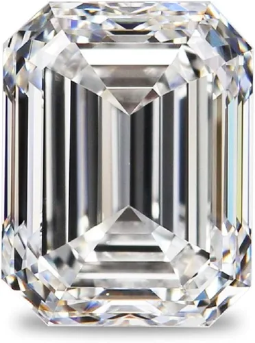 MOIS Moissanita suelta de 2 quilates, diamante incoloro real, claridad VVS1, piedra preciosa brillante de corte esmeralda para hacer