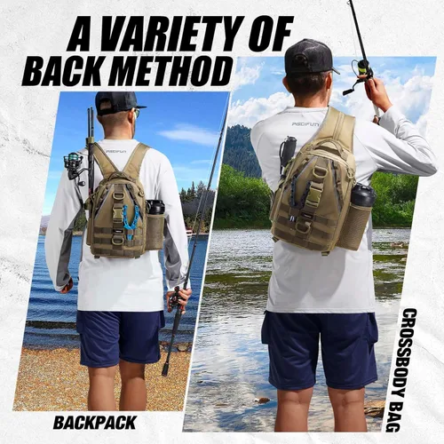 Miniatura 3 de Piscifun Travel X - Bolsa de almacenamiento de pesca resistente al agua para hombres y mujeres, mochila multifuncional de almacenamiento de aparejos