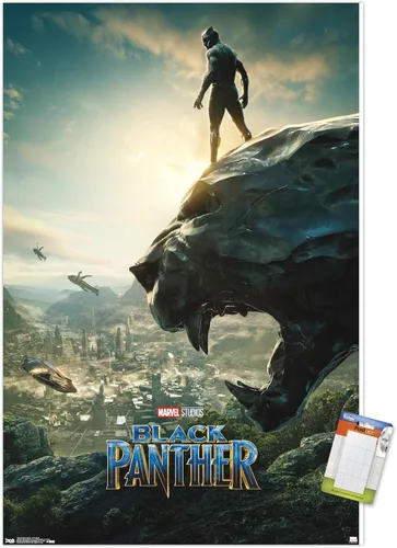 Miniatura 11 de Trends International Marvel Cinematic Universe - Póster de pared de una hoja de Black Panther Monument, 14.725 x 22.375 pulgadas, versión enmarcada