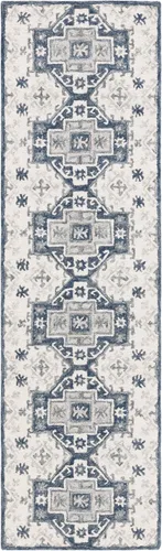 Miniatura 10 de SAFAVIEH Galaxy Collection - Alfombra para pasillo, 2 pies 3 pulgadas x 8 pies, carbón y azul, diseño abstracto moderno, no desprende pelusa