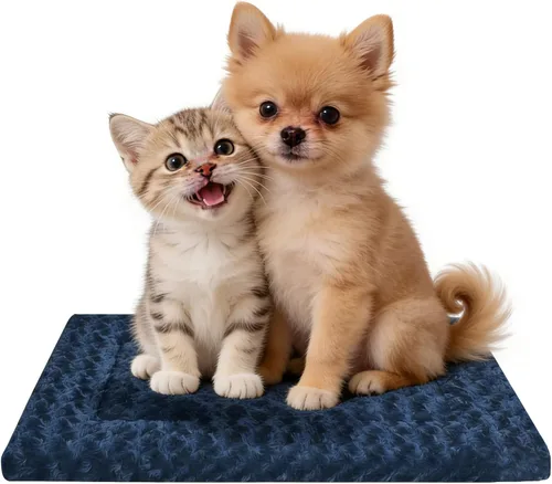 Miniatura 29 de Tapete de Cama para Perro - Tapetes de Cama Reversibles para Jaula de Perro, Suave y Transpirable, Almohadilla para Perrera, Cama de Jaula Duradera
