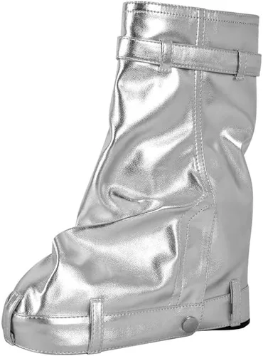 Miniatura 4 de Botas de mezclilla para mujer, con candado, plegables, hasta la rodilla, con cremallera, botas de mezclilla altas