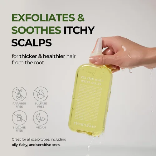 Miniatura 2 de STEAMBASE Agua de Árbol de Té para el Cuero Cabelludo Exfoliante para el Cuero Cabelludo para el Cuero Cabelludo Seco y Escamoso, Removedor