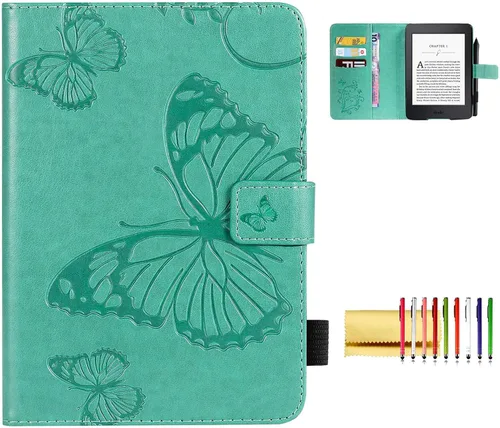 Miniatura 23 de Funda tipo libro para Kindle Paperwhite de 10ª/7ª/6ª/5ª generación, funda protectora ligera con ranuras para tarjetas, encendido automático