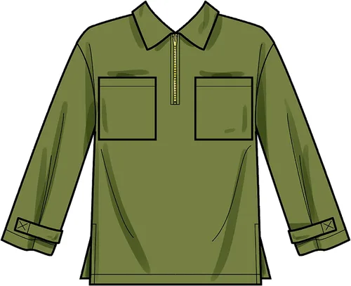 Miniatura 9 de Simplicity Paquete de camisetas con media cremallera para hombre y mujer, cuello y pantalones sin cierre, patrón de costura código 9278, tallas