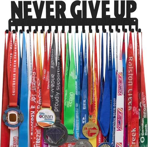 Miniatura 21 de Medal Hanger Display - She Believed She Could She Did - Personalized Medal Holder for Sport Race Runner Sturdy Steel Metal Plaque Over 63 Medals