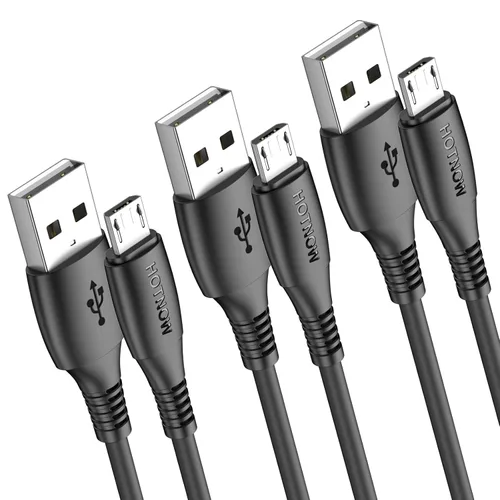 Miniatura 8 de Cable micro USB de 0.5 pies y 6 pulgadas, [3 unidades, 0.5 pies] cargador Android duradero cable corto cable de carga rápida para Samsung Galaxy S7