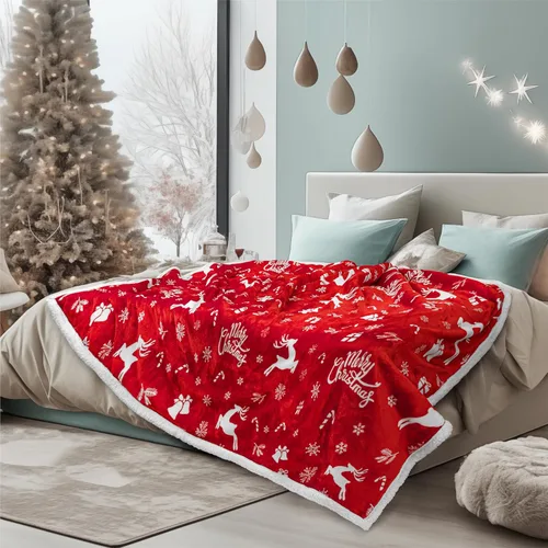 Miniatura 6 de PAVILIA Premium Manta de vellón sherpa a cuadros súper suave, acogedora, afelpada, microfibra ligera, reversible para sofá y cama, para todas